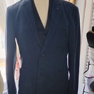 7Diamonds Men's Classic Navy Blazer